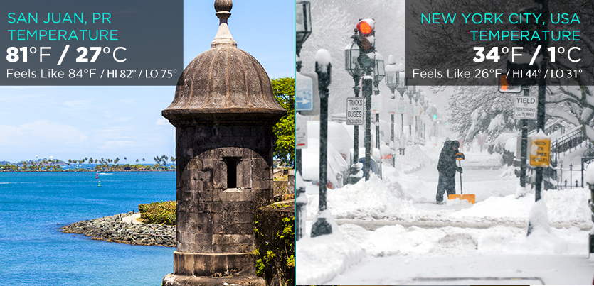 Puerto rico tourism company winter